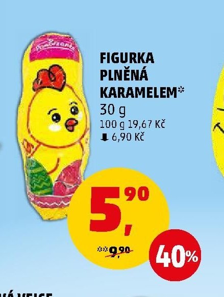FIGURKA PLNĚNÁ KARAMELEM