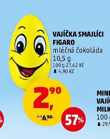 VAJÍČKA SMAJLÍCI FIGARO