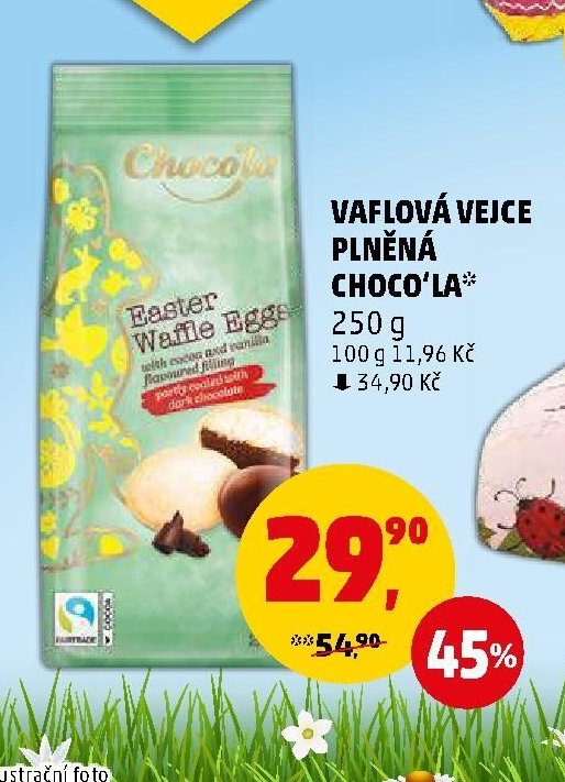VAFLOVÁ VEJCE PLNĚNÁ CHOCO'LA