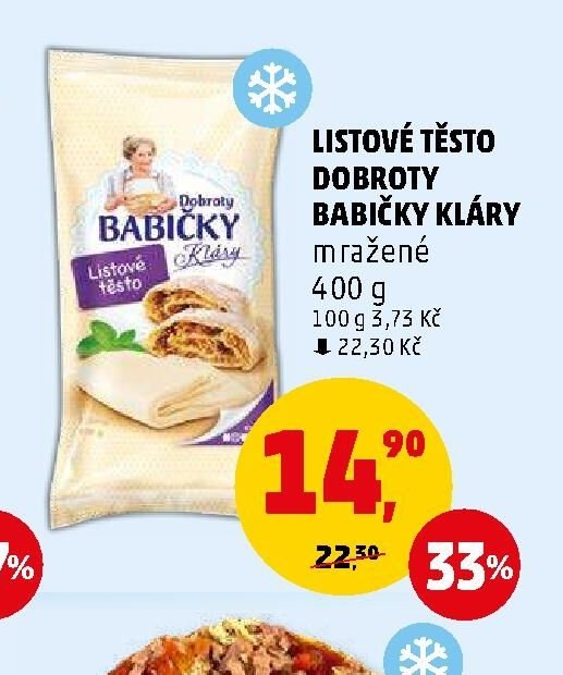 Listové těsto Dobroty Babičky Kláry