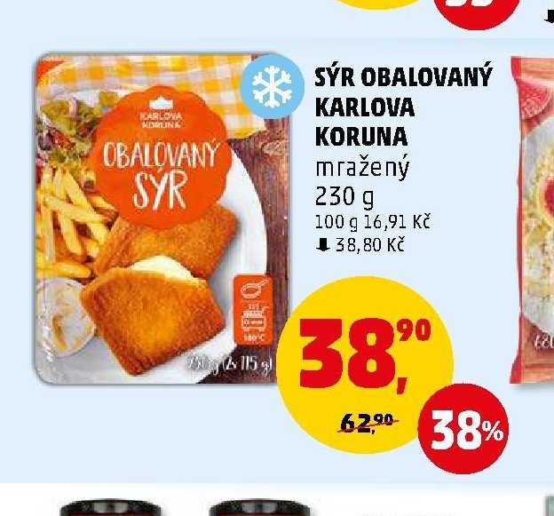 Sýr obalovaný Karlova Koruna