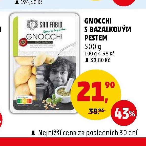 Gnocchi s bazalkovým pestem