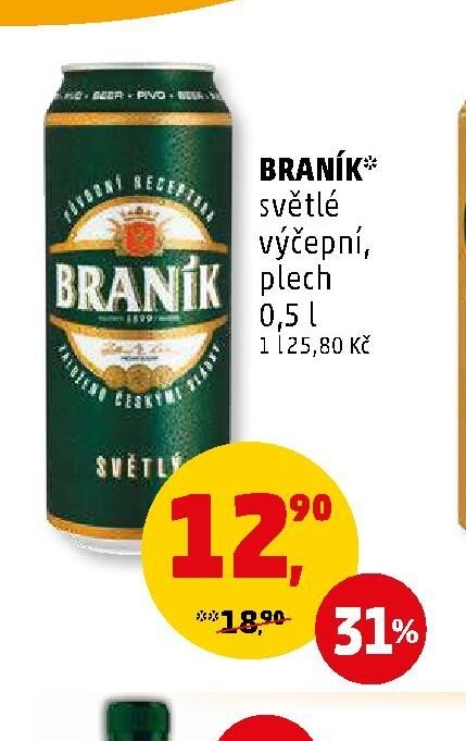 Braník světlé výčepní plech