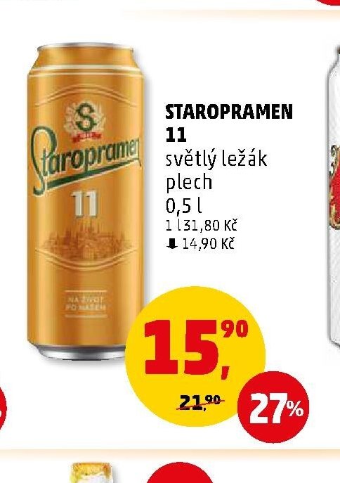 Staropramen 11 plech