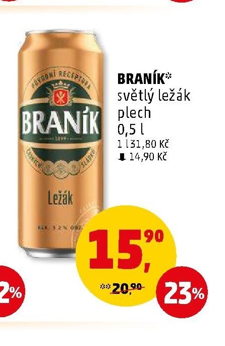 Braník světlé ležák plech