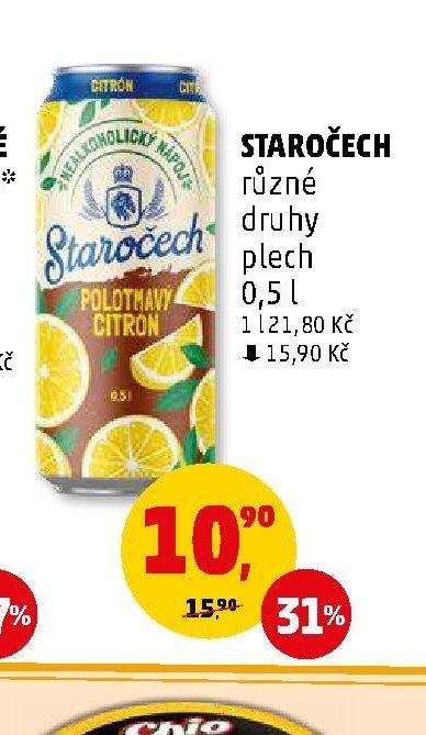 Staročech různé druhy plech