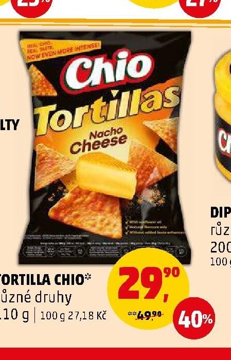 Tortilla Chio různé druhy