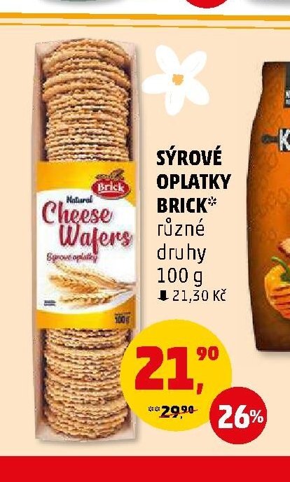 Sýrové oplatky Brick