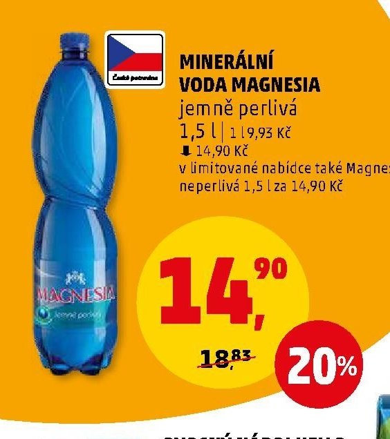 MINERÁLNÍ VODA MAGNESIA