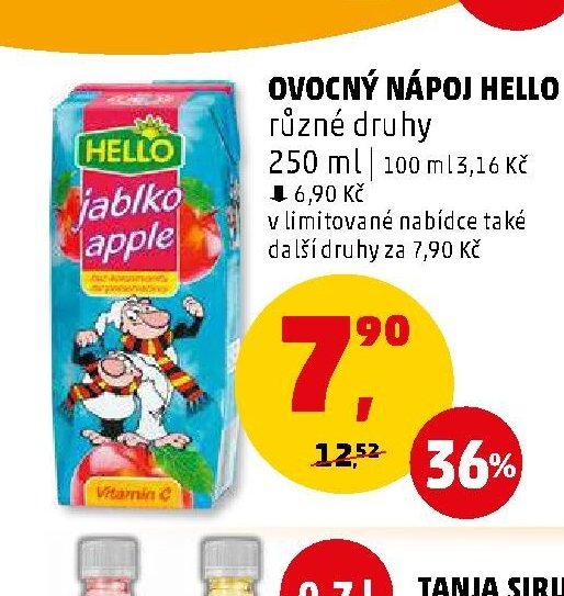 OVOCNÝ NÁPOJ HELLO