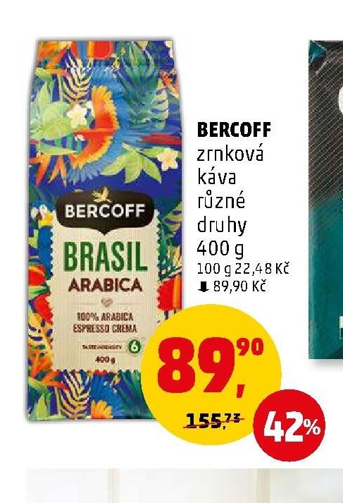 BERCOFF zrnková káva