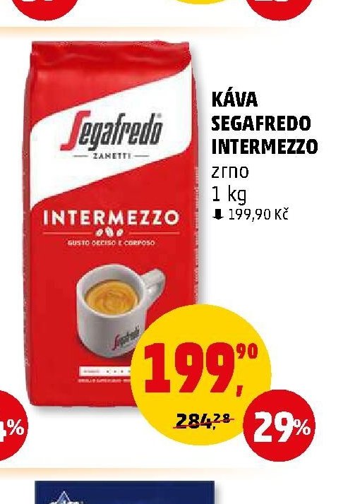 KÁVA SEGAFREDO INTERMEZZO