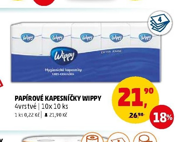 PAPÍROVÉ KAPESNÍČKY WIPPY