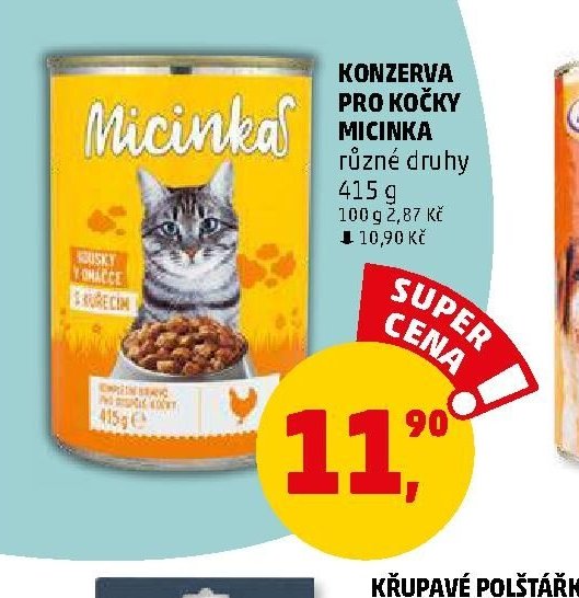 KONZERVA PRO KOČKY MICINKA