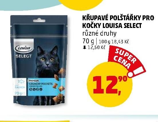 KŘUPAVÉ POLŠTÁŘKY PRO KOČKY LOUISA SELECT