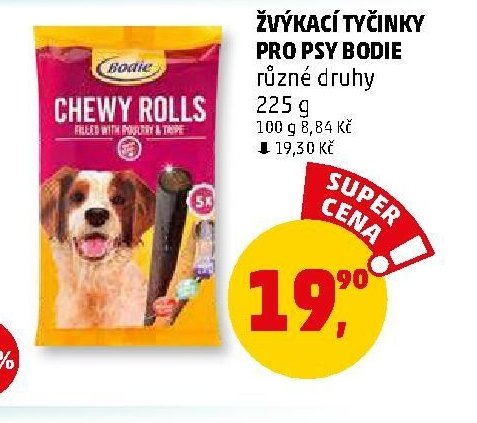 ŽVÝKACÍ TYČINKY PRO PSY BODIE