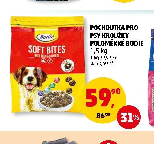 POCHOUTKA PRO PSY KROUŽKY POLOMĚKKÉ BODIE