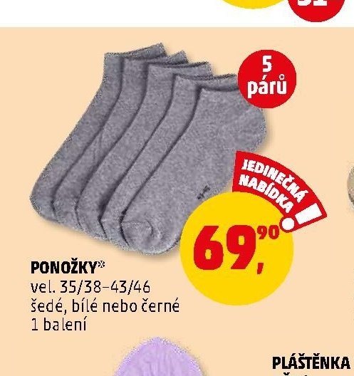 PONOŽKY (5 párů)