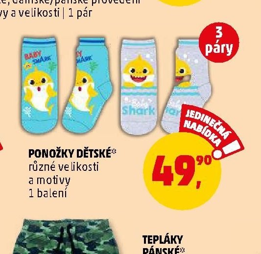 PONOŽKY DĚTSKÉ