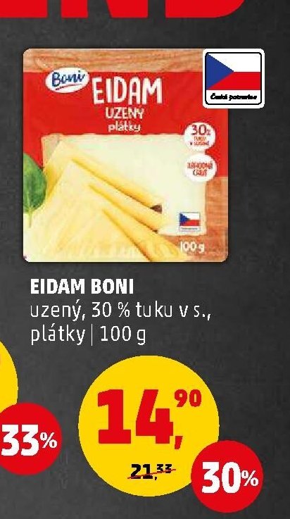 Eidam Boni plátky 100 g