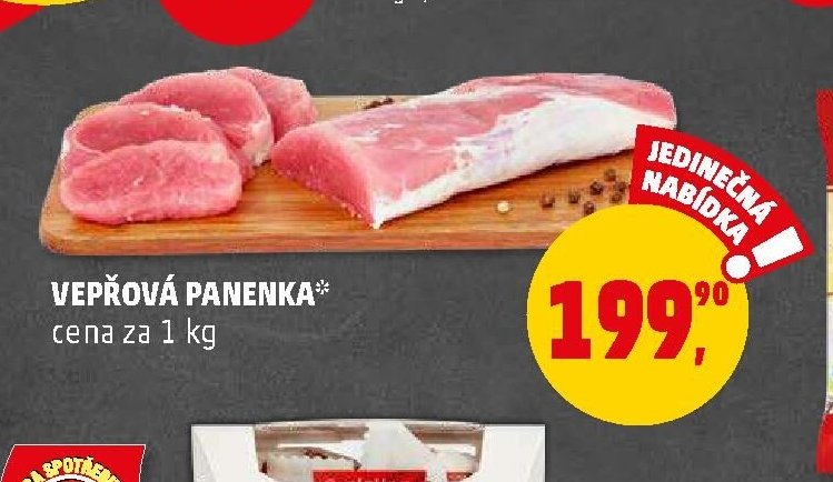Vepřová panenka cena za 1 kg
