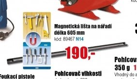 Magnetická lišta na nářadí