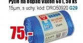 Pytle na odpad Vaxon 60 l, 50 ks