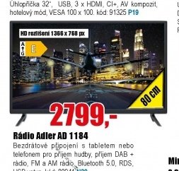 Televize VIVAX LED TV-32LE115T2S2