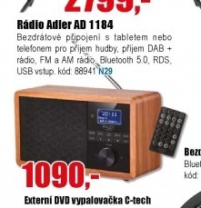 Rádio ADLER AD 1184