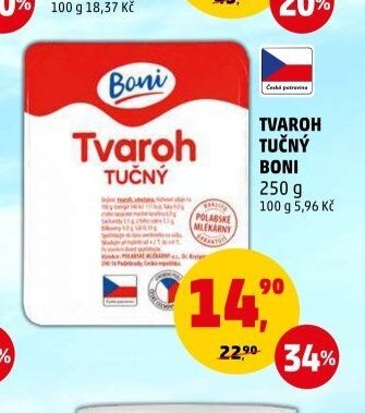 TVAROH TUČNÝ BONI 250 g
