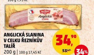 Anglická slanina Řezníkův talíř
