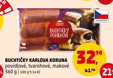 České buchtičky Karlova Koruna
