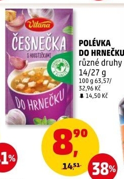 Instantní polévka do hrnečku Vitana