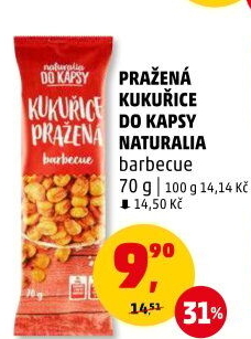 Kukuřice pražená barbecue Naturalia