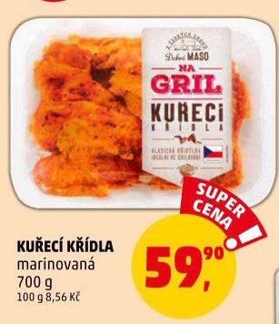 Kuřecí křídla marinovaná Na gril Penny