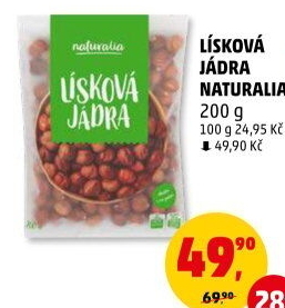 Lískové ořechy Naturalia
