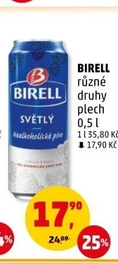 Nealkoholické pivo Birell