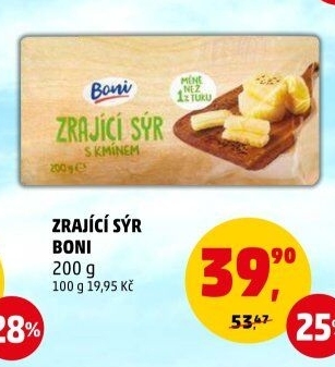 Sýr zrající s kmínem Boni
