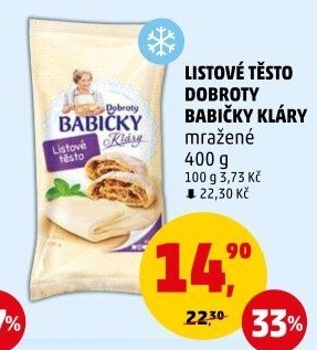 Těsto listové mražené Dobroty babičky Kláry