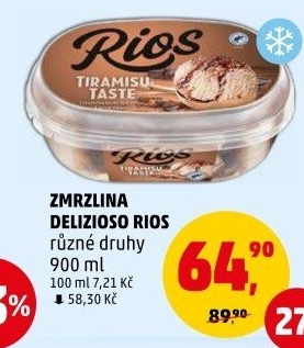 Zmrzlina ve vaničce Rios