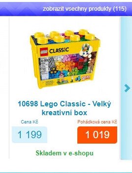 10698 Lego Classic - Velký kreativní box