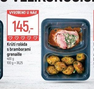 Krůtí roláda s bramborami grenaille