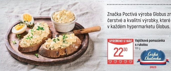 Vajíčková pomazánka s rukolou