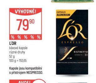 L'OR kávové kapsle