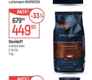 Davidoff zrnková káva