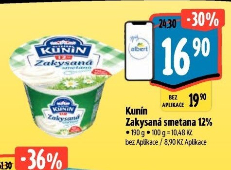 Kunín Zakysaná smetana 12%