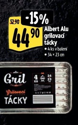 Albert Alu grilovací tácky