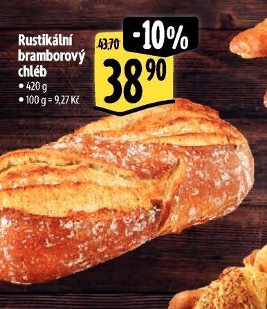 Rustikální bramborový chléb