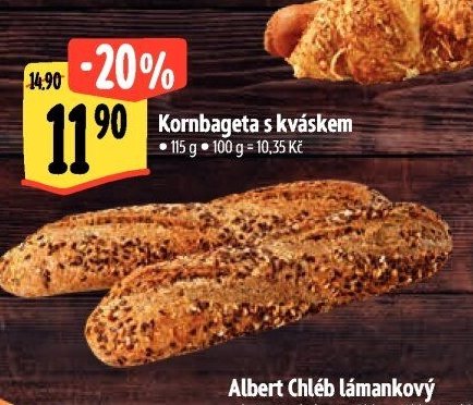 Kornbageta s kváskem