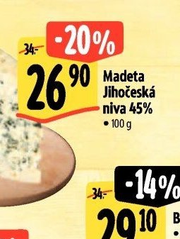 Madeta Jihočeská niva 45%